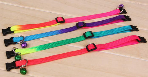 Image of Rainbow Cat Collar (Bell), Accessories - catsbeststore