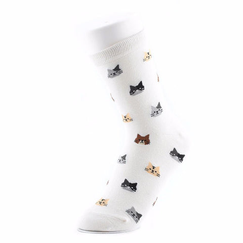 Image of Cat Pattern Socks (long), Clothing - catsbeststore