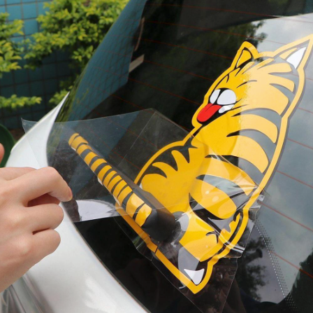 Image of Cat Windshield Wiper Decal