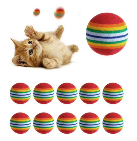 Image of Rainbow Foam Balls, Accessories - catsbeststore