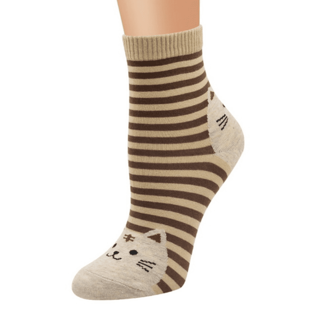 Striped Cat Socks, Clothing - catsbeststore