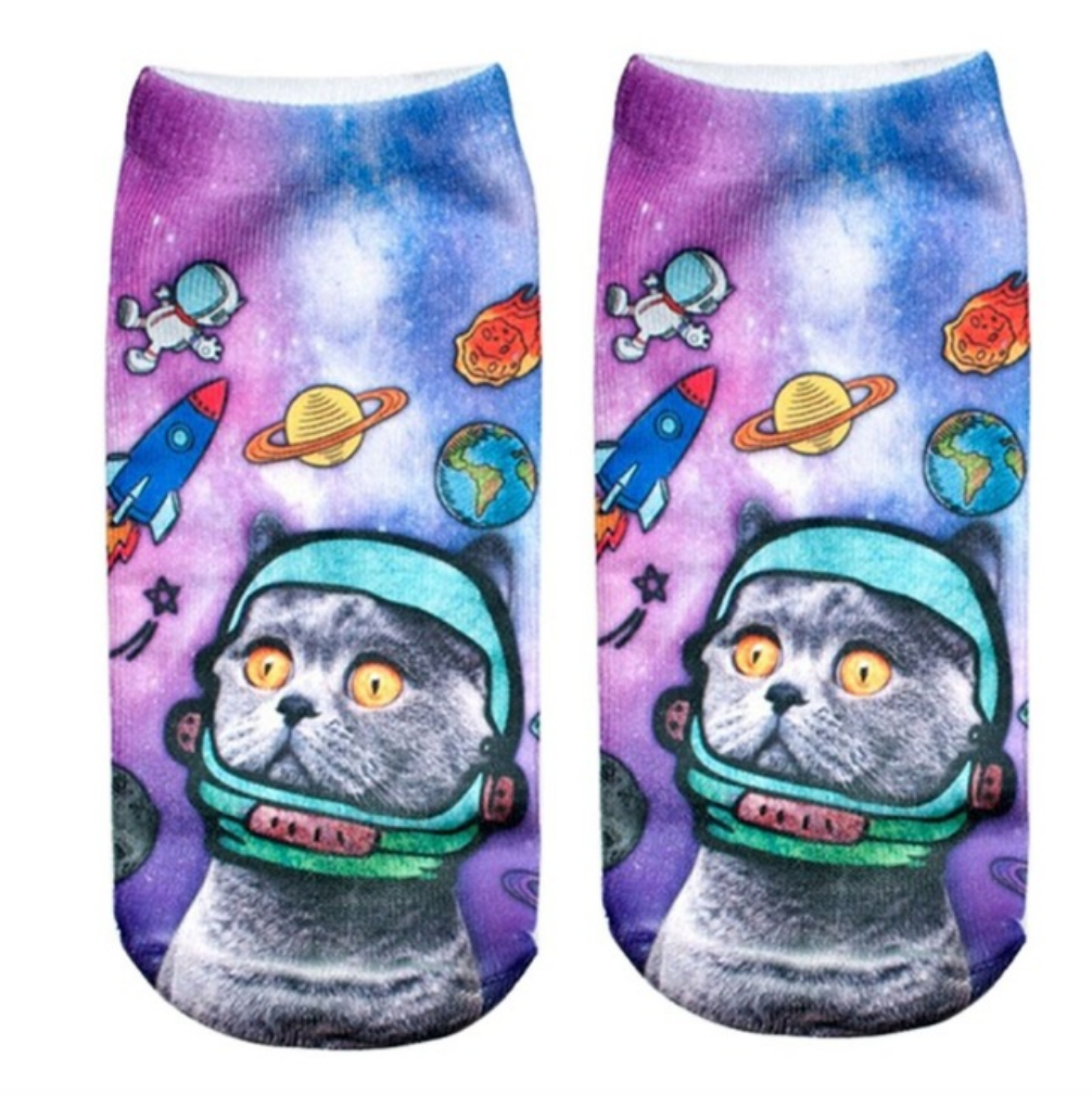 Space Cat Socks