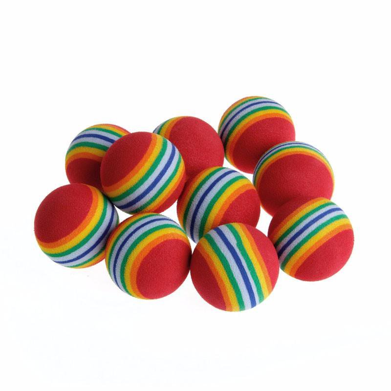 Rainbow Foam Balls, Accessories - catsbeststore