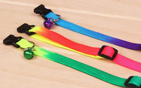 Image of Rainbow Cat Collar (Bell), Accessories - catsbeststore
